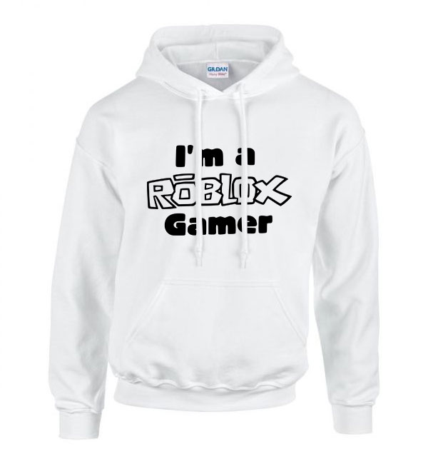 roblox gamer Fehér Férfi Kapucnis Pulóver