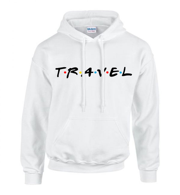 travel utazás nyaralás Fehér Férfi Kapucnis Pulóver
