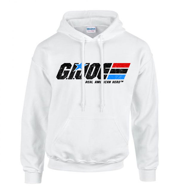 gi joe Fehér Férfi Kapucnis Pulóver