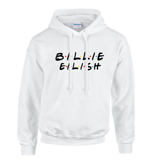 billie eilish Fehér Férfi Kapucnis Pulóver