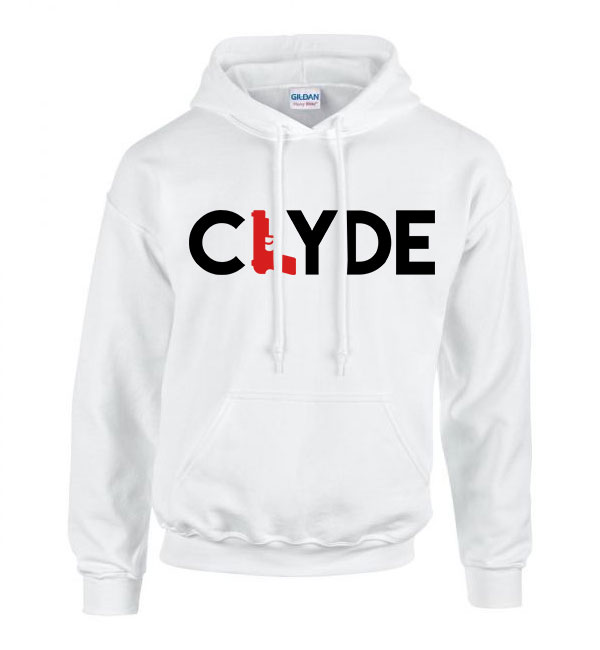 Bonnie és Clyde Fehér Férfi Kapucnis Pulóver