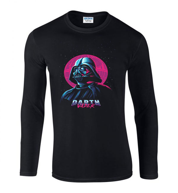 Darth Vader Star Wars Fekete Férfi Hosszú Ujjú Póló