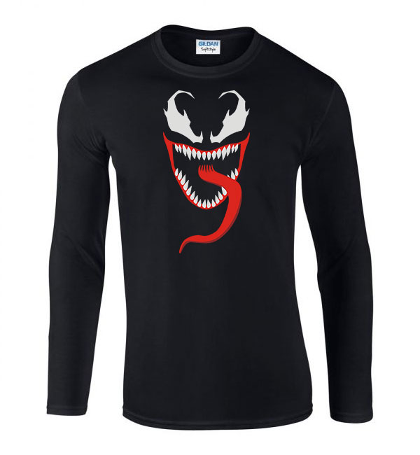 Venom Fekete Férfi Hosszú Ujjú Póló