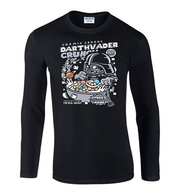 darth vader  Fekete Férfi Hosszú Ujjú Póló