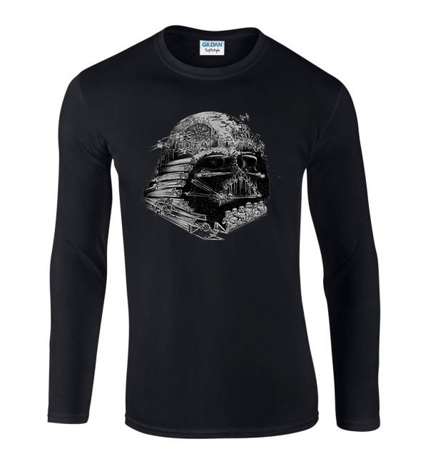 star wars darth vader Fekete Férfi Hosszú Ujjú Póló