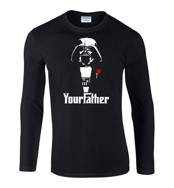 star wars darth vader Fekete Férfi Hosszú Ujjú Póló