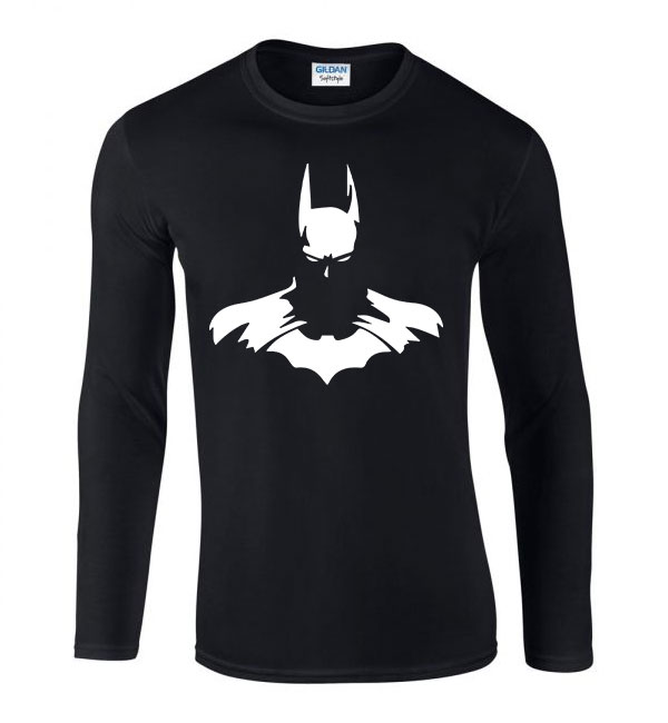 Batman Fekete Férfi Hosszú Ujjú Póló