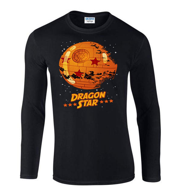 Dragon ball Fekete Férfi Hosszú Ujjú Póló