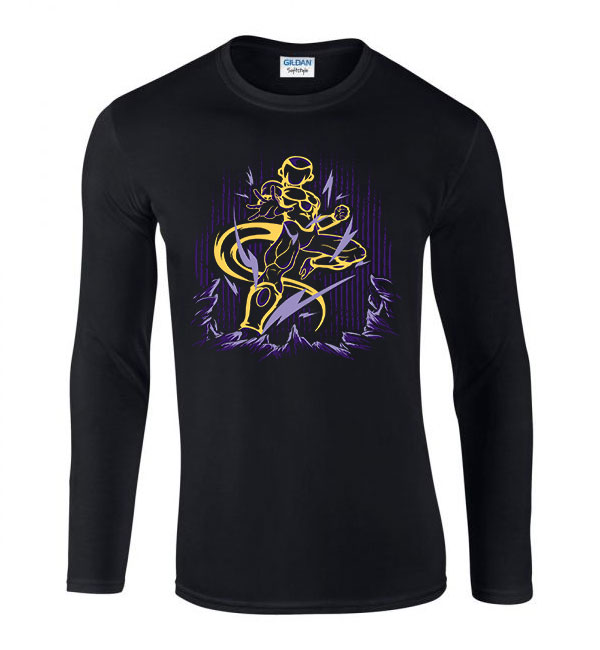 frieza dermesztő dragon ball Fekete Férfi Hosszú Ujjú Póló