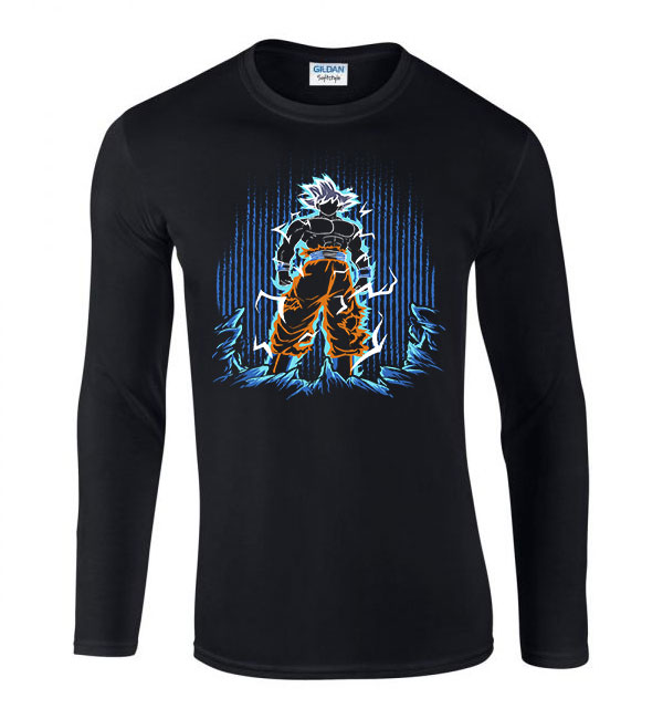 son goku dragon ball Fekete Férfi Hosszú Ujjú Póló