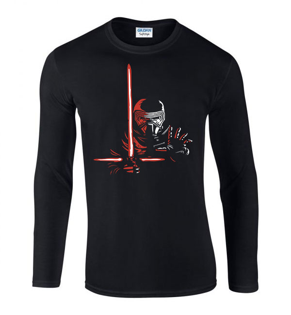kylo ren star wars Fekete Férfi Hosszú Ujjú Póló