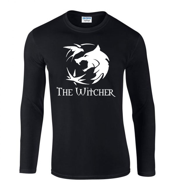 The Witcher A Vaják Fekete Férfi Hosszú Ujjú Póló
