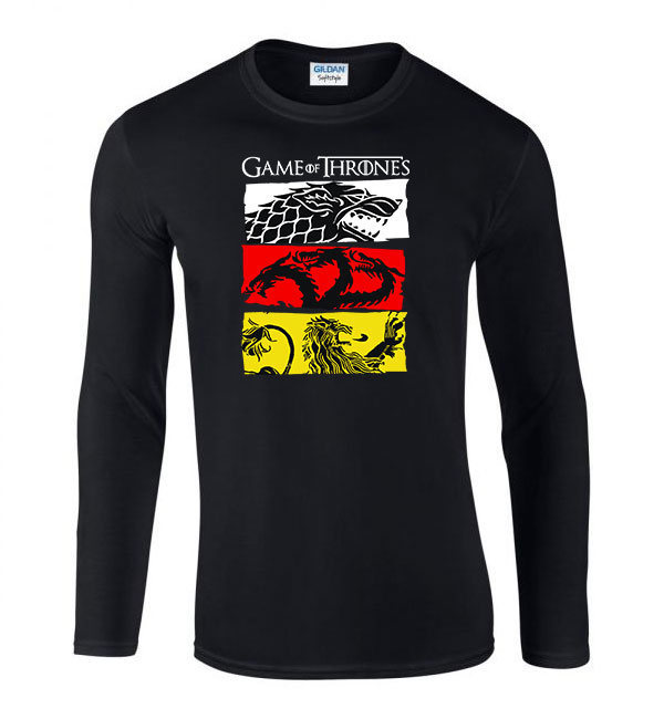 Game Of Thrones Trónok Harca Fekete Férfi Hosszú Ujjú Póló