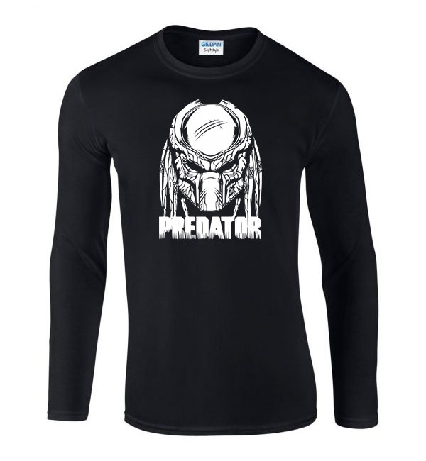 Predator Fekete Férfi Hosszú Ujjú Póló