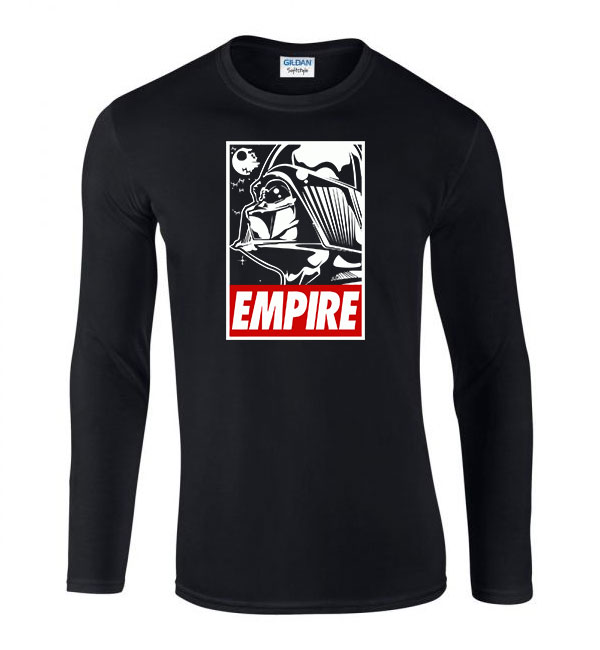 Star Wars Darth Vader Fekete Férfi Hosszú Ujjú Póló