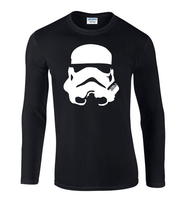 storm trooper star wars Fekete Férfi Hosszú Ujjú Póló