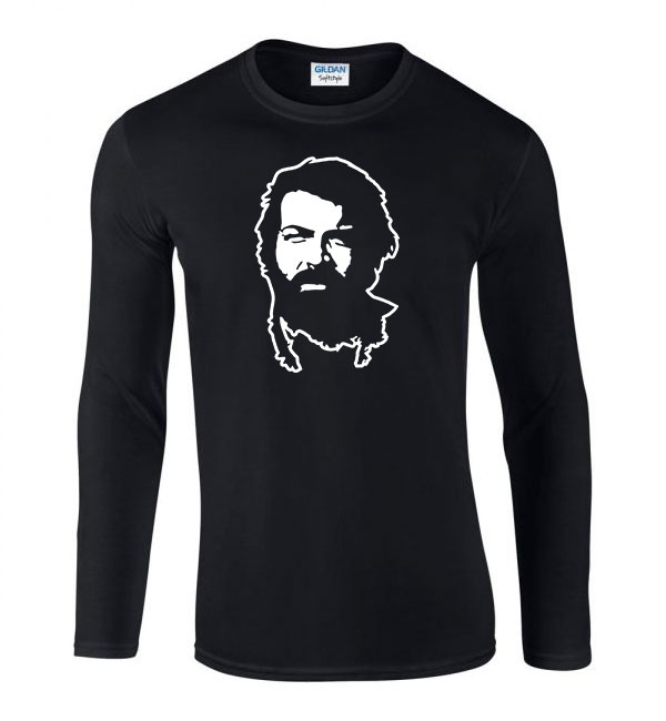 Bud Spencer Fekete Férfi Hosszú Ujjú Póló