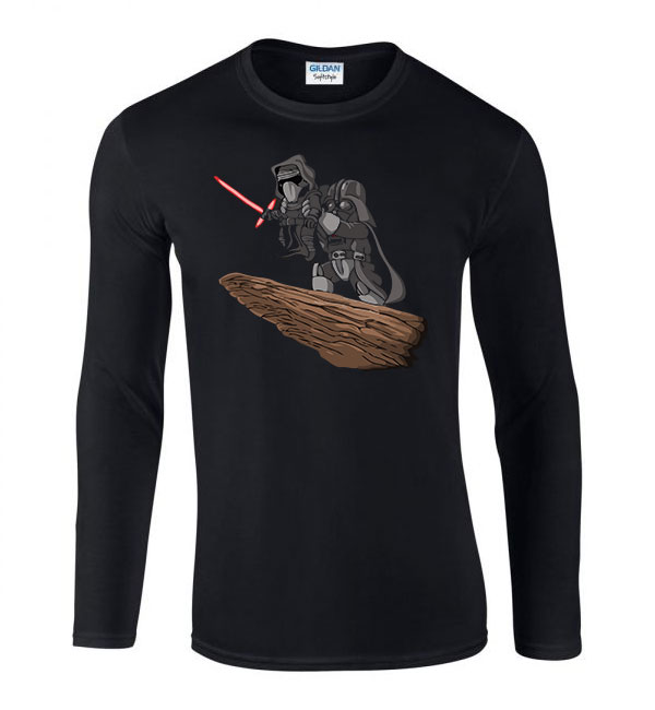 star wars kylo ren darth vader Fekete Férfi Hosszú Ujjú Póló
