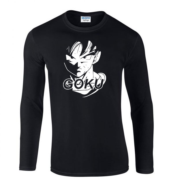 son goku dragon ball Fekete Férfi Hosszú Ujjú Póló