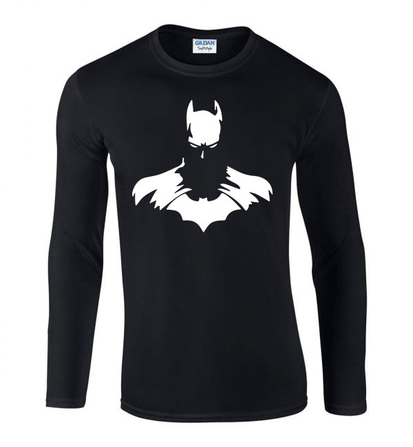 batman Fekete Férfi Hosszú Ujjú Póló