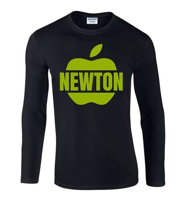 newton alma Fekete Férfi Hosszú Ujjú Póló