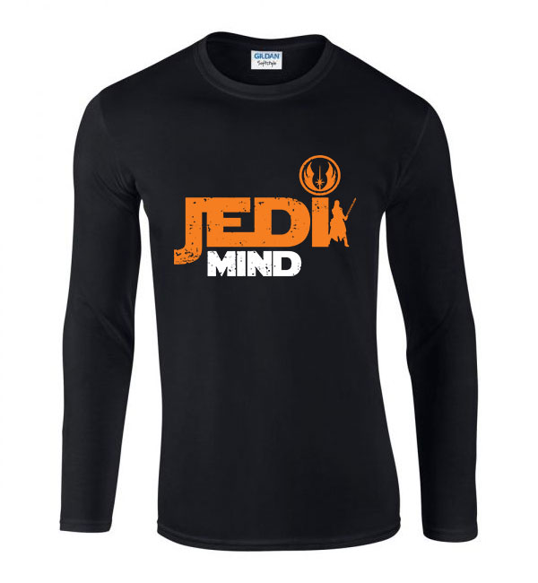 star wars jedi Fekete Férfi Hosszú Ujjú Póló