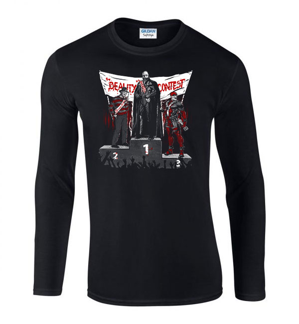 darth vader freddy krueger Fekete Férfi Hosszú Ujjú Póló