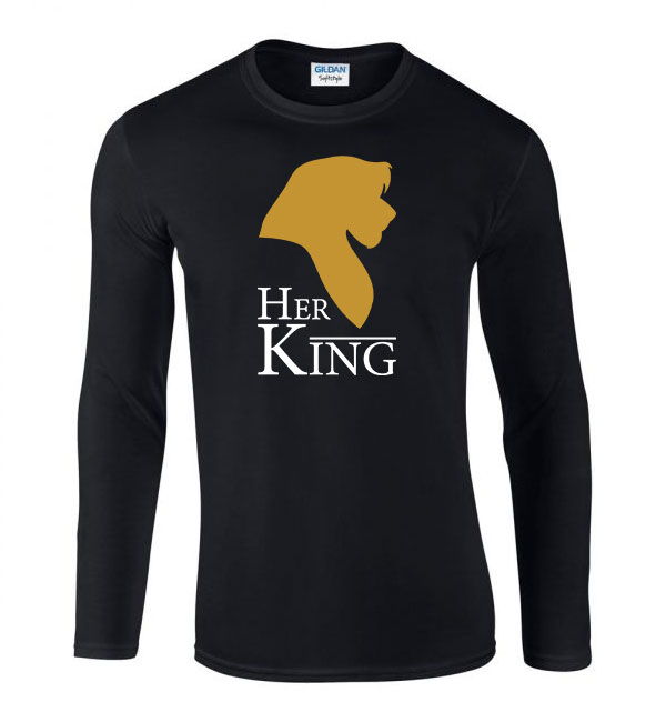 her king páros pároknak Fekete Férfi Hosszú Ujjú Póló