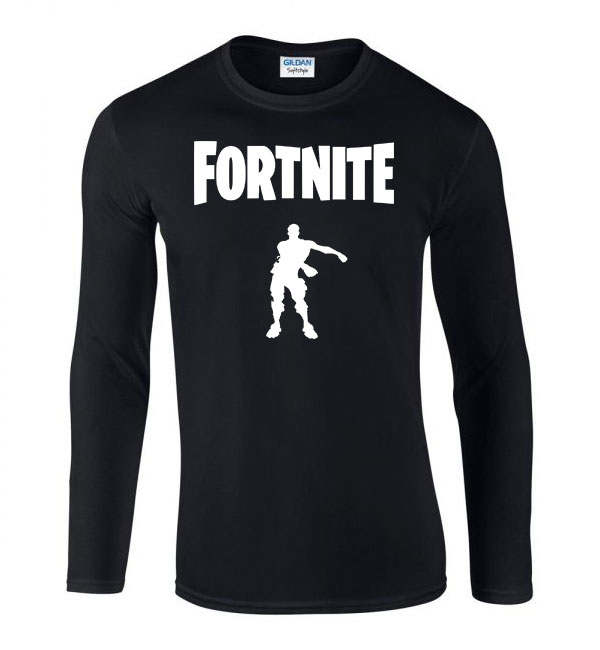 fortnite floss like a boss emote Fekete Férfi Hosszú Ujjú Póló