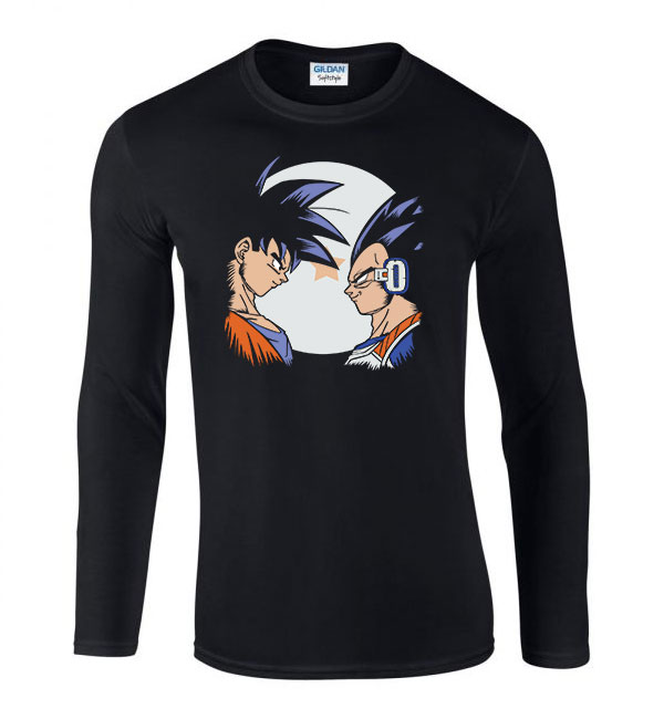 son goku dragon ball Fekete Férfi Hosszú Ujjú Póló