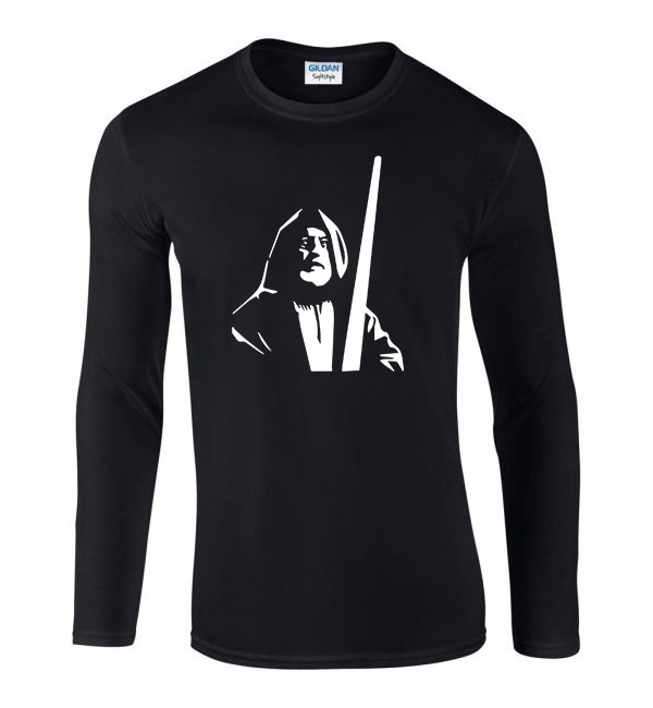 obi wan kenobi star wars Fekete Férfi Hosszú Ujjú Póló