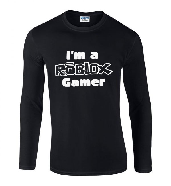 roblox Fekete Férfi Hosszú Ujjú Póló