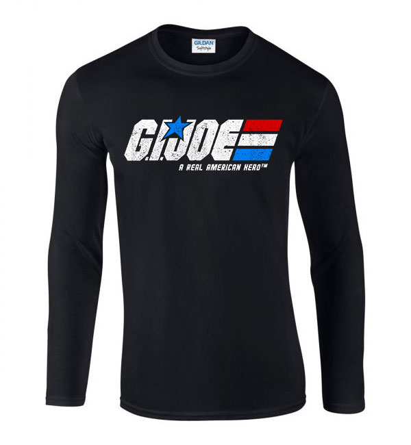 gi joe Fekete Férfi Hosszú Ujjú Póló