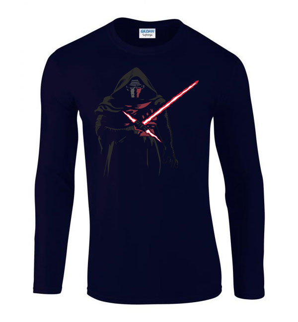 kylo ren star wars Sötétkék Férfi Hosszú Ujjú Póló