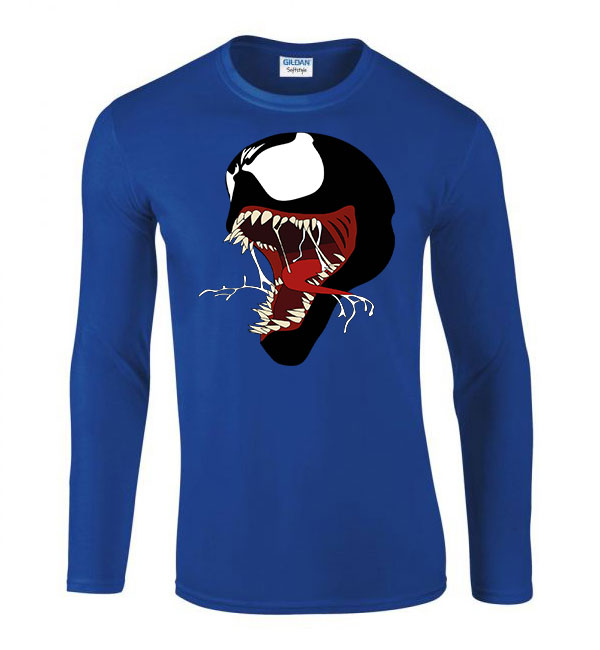 venom Kék Férfi Hosszú Ujjú Póló