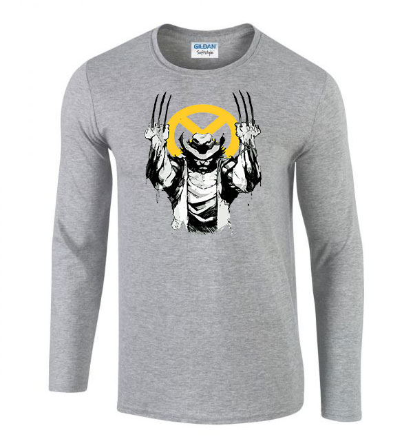 x-men rozsomák wolverine Sportszürke Férfi Hosszú Ujjú Póló