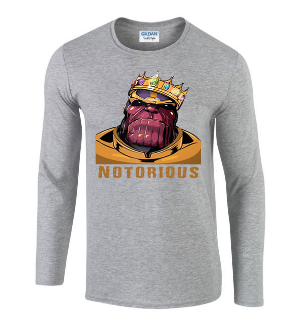 thanos Sportszürke Férfi Hosszú Ujjú Póló