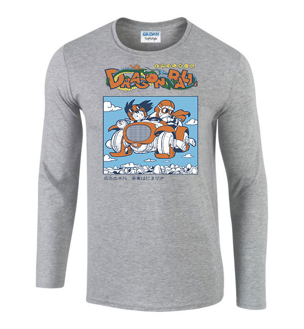 dragon ball Sportszürke Férfi Hosszú Ujjú Póló