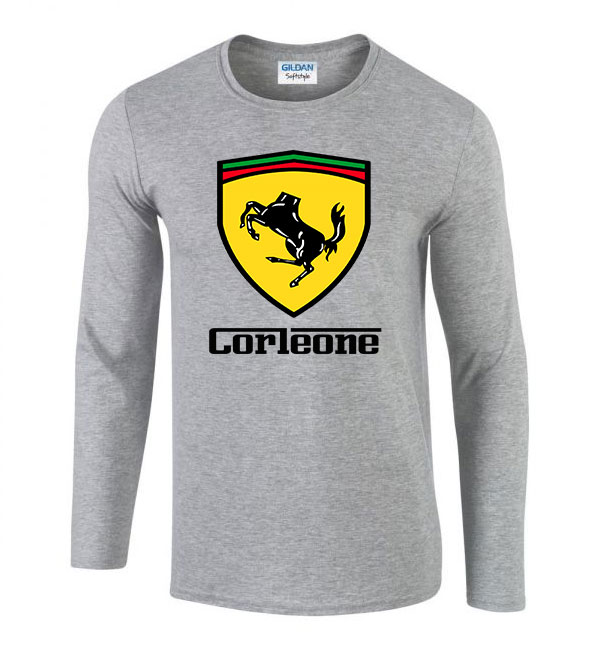 a keresztapa the godfather Sportszürke Férfi Hosszú Ujjú Póló