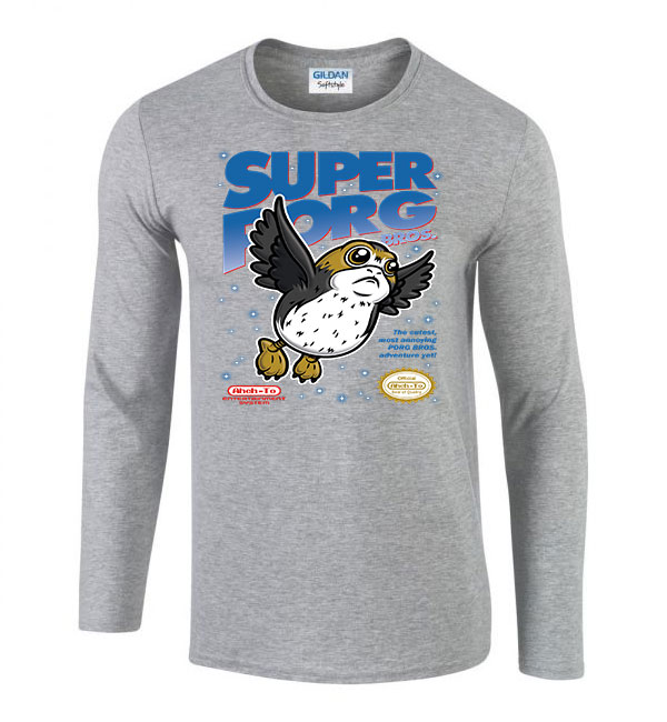 porg star wars Sportszürke Férfi Hosszú Ujjú Póló