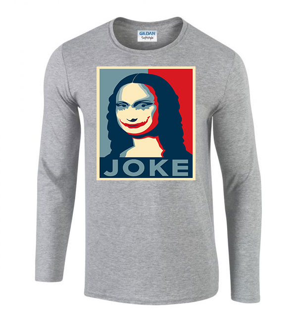 joker joke Sportszürke Férfi Hosszú Ujjú Póló