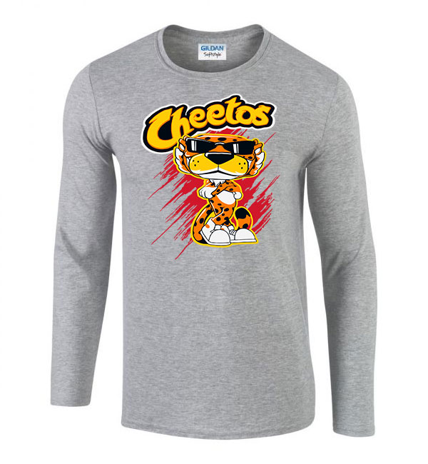Cheetos chips Sportszürke Férfi Hosszú Ujjú Póló