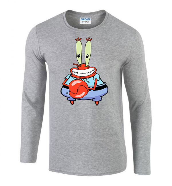 rák úr spongya bob Sportszürke Férfi Hosszú Ujjú Póló