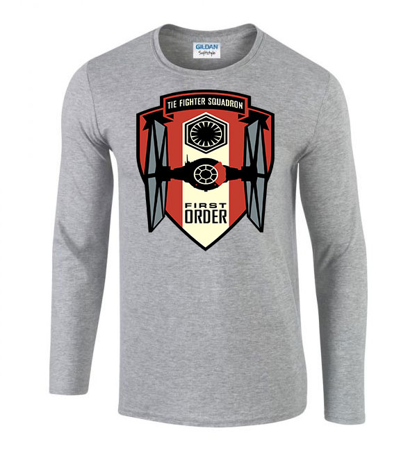 star wars first order Sportszürke Férfi Hosszú Ujjú Póló