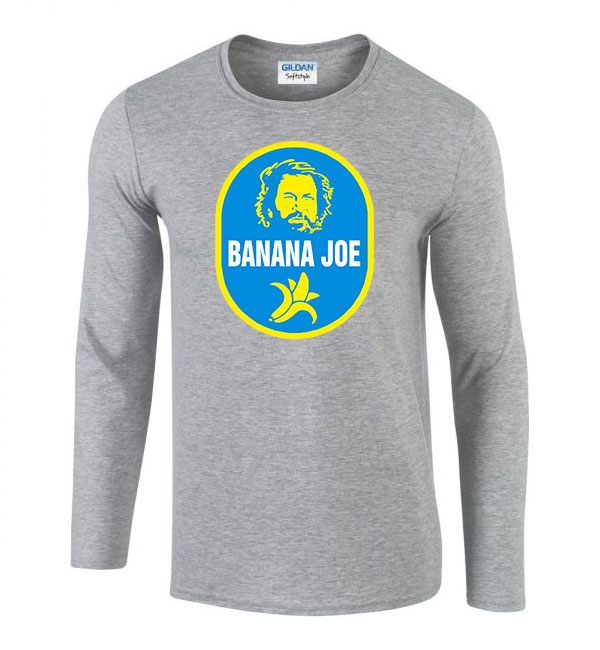Buda Spencer Banános Joe Sportszürke Férfi Hosszú Ujjú Póló