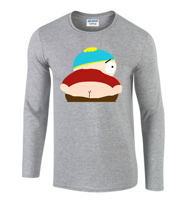 south park eric cartman segg Sportszürke Férfi Hosszú Ujjú Póló
