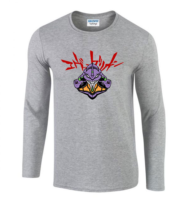 evangelion eva unit Sportszürke Férfi Hosszú Ujjú Póló