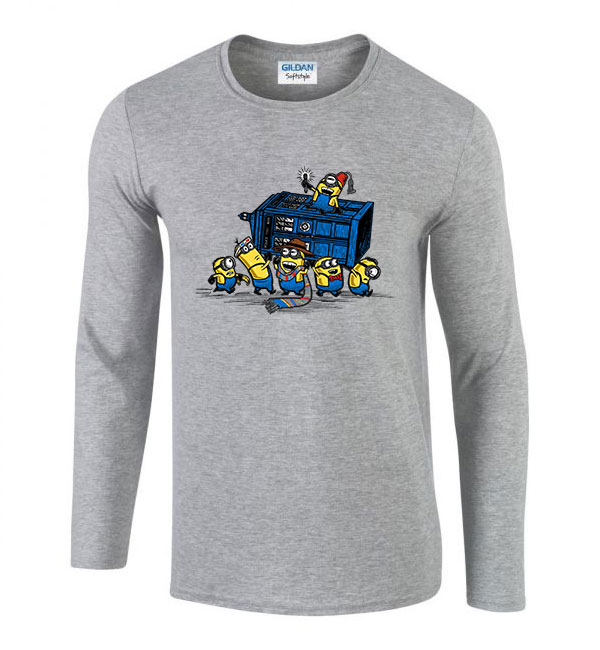 minionok minyonok Sportszürke Férfi Hosszú Ujjú Póló