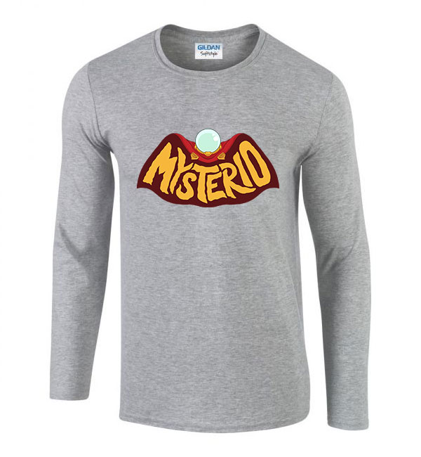 mysterio pókember Sportszürke Férfi Hosszú Ujjú Póló