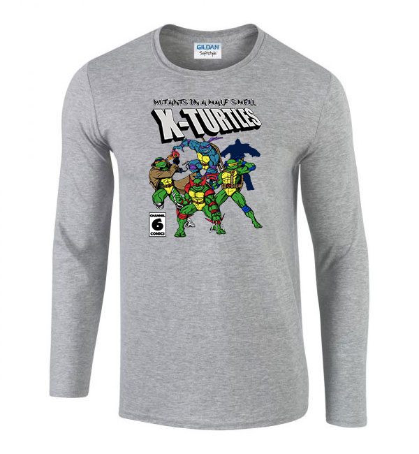 tini ninja teknőcök tmnt Sportszürke Férfi Hosszú Ujjú Póló